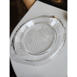 Vintage "Give Us This Day" Glass Serving Dish